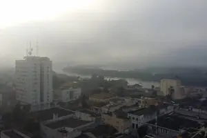 paranagua, mau tempo, centro da cidade, nublado