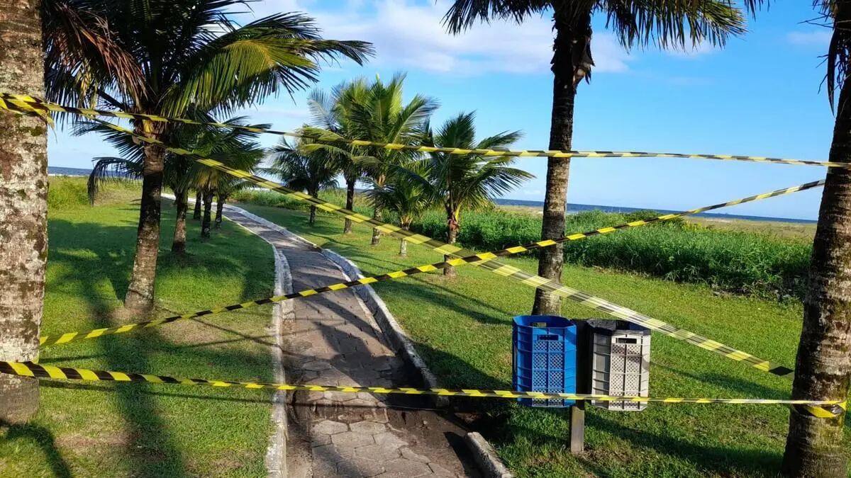 praia interditada -lockdown