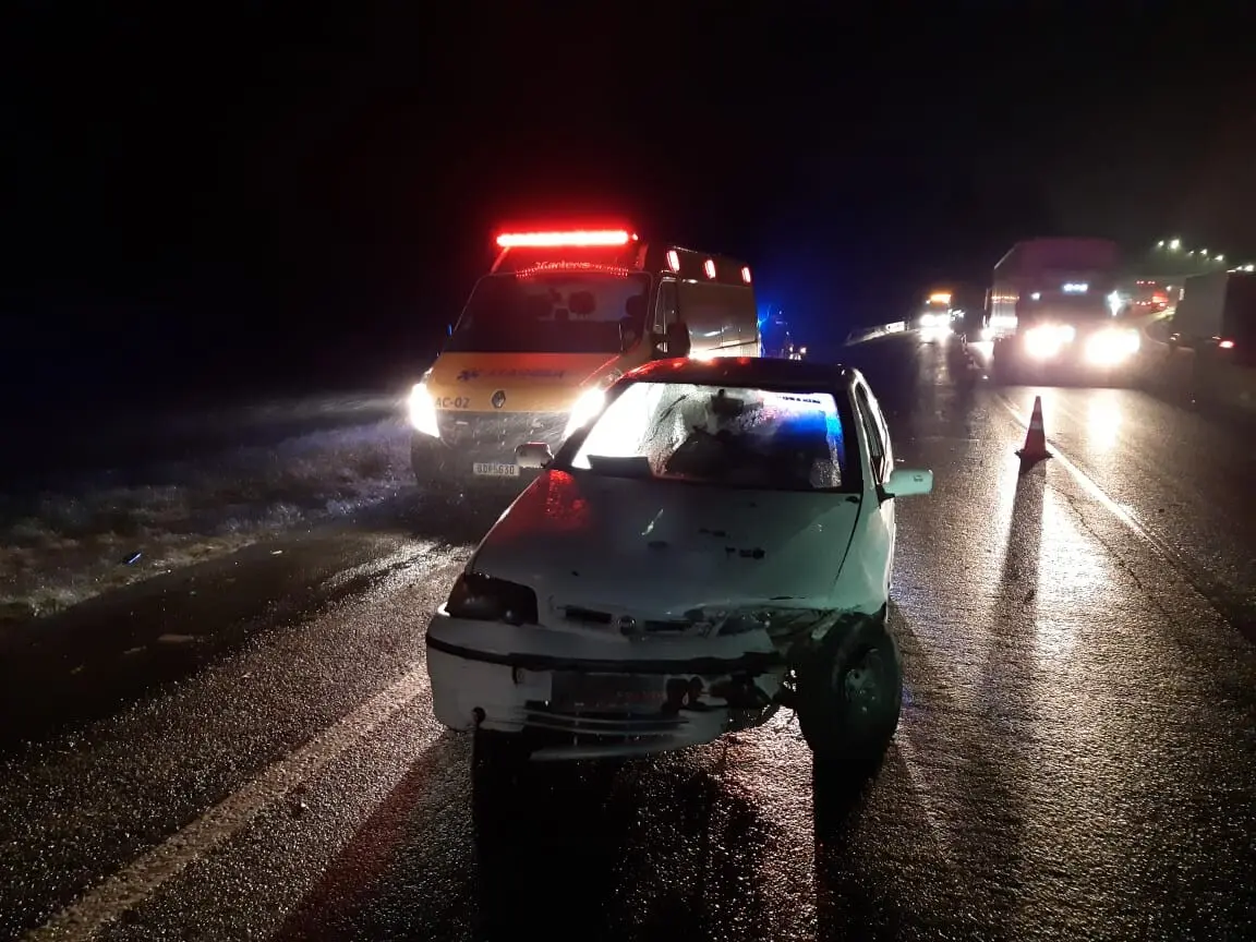 Acidente ocorreu no Km 648 da rodovia, na região de Tijucas do Sul