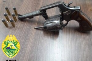 Revólver calibre 38 e munições foram encontradas na casa do suspeito