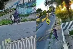 Assaltantes foram filmados por câmeras de monitoramento