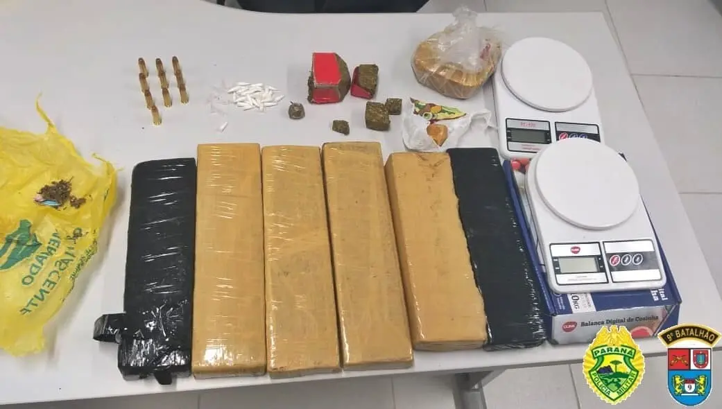 Drogas estava escondidas em uma casa abandonada