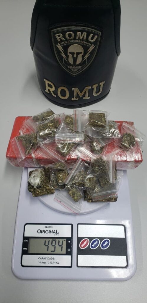 Porções de maconha foram encontradas após busca em residência