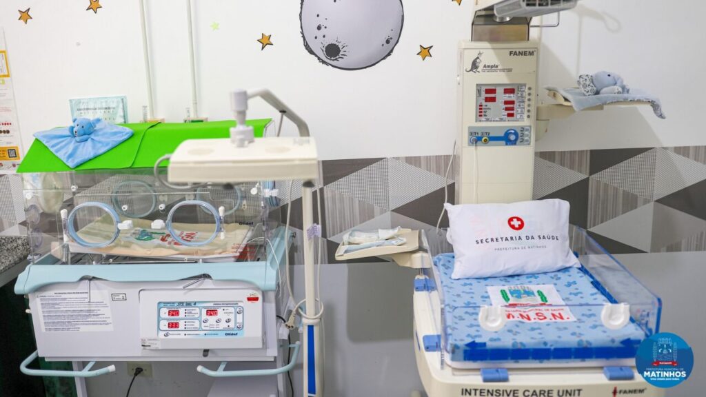 A maternidade não tinha aparelho de fototerapia, importante para tratamento de bebês nascidos com icterícia, por exemplo, também conhecida como “amarelão”. Foto: Prefeitura de Matinhos