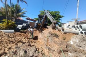 Projeto envolverá fazer uma nova rede de drenagem que cruzará a região central de Matinhos. Foto: Prefeitura de Matinhos