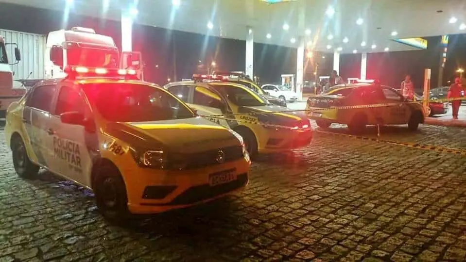 Homicídio ocorreu em pátio de posto de combustível