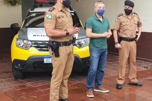 Veículo foi entregue na sede da 1ª Companhia da PM em Paranaguá