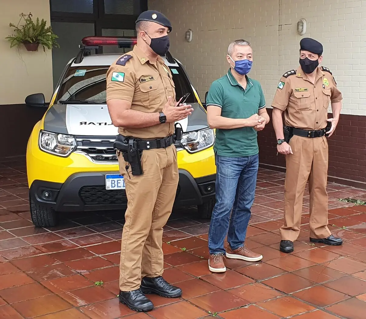 Veículo foi entregue na sede da 1ª Companhia da PM em Paranaguá