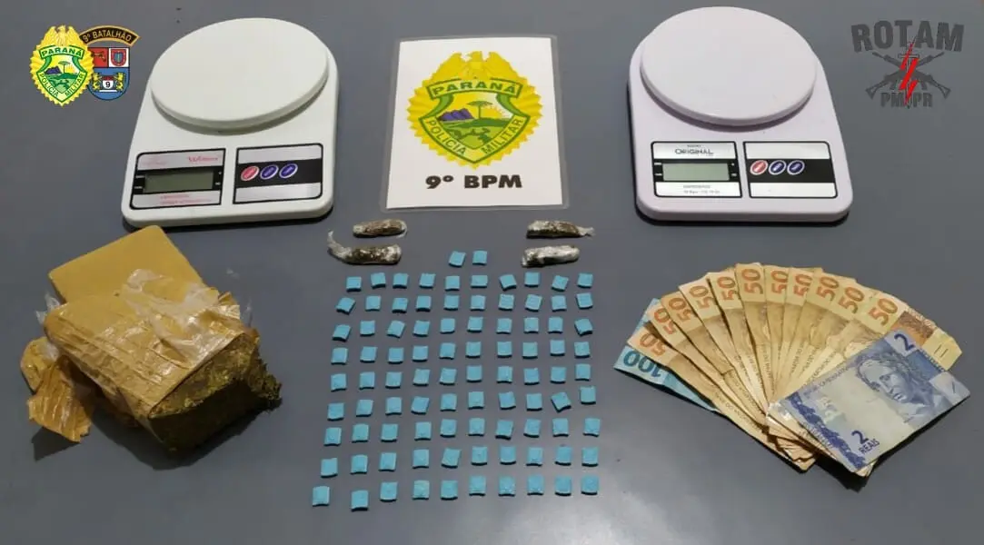 Parte das drogas estavam sendo levadas para serem comercializadas em festa rave