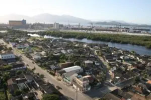 paranaguá, centro, vista de cima