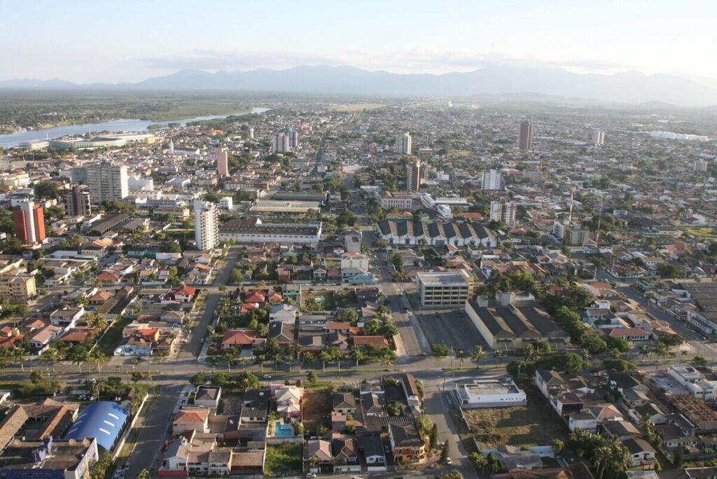 paranaguá, centro, vista de cima