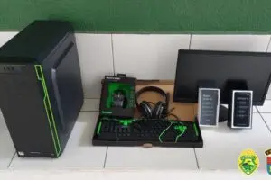 Suspeito já tinha comprado um computador com acessórios, que foram recuperados pela polícia