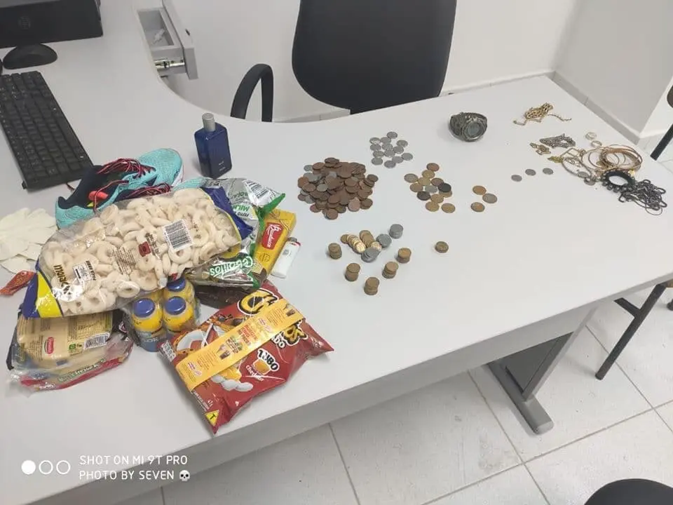 Vários objetos foram recuperados na abordagem da GCM