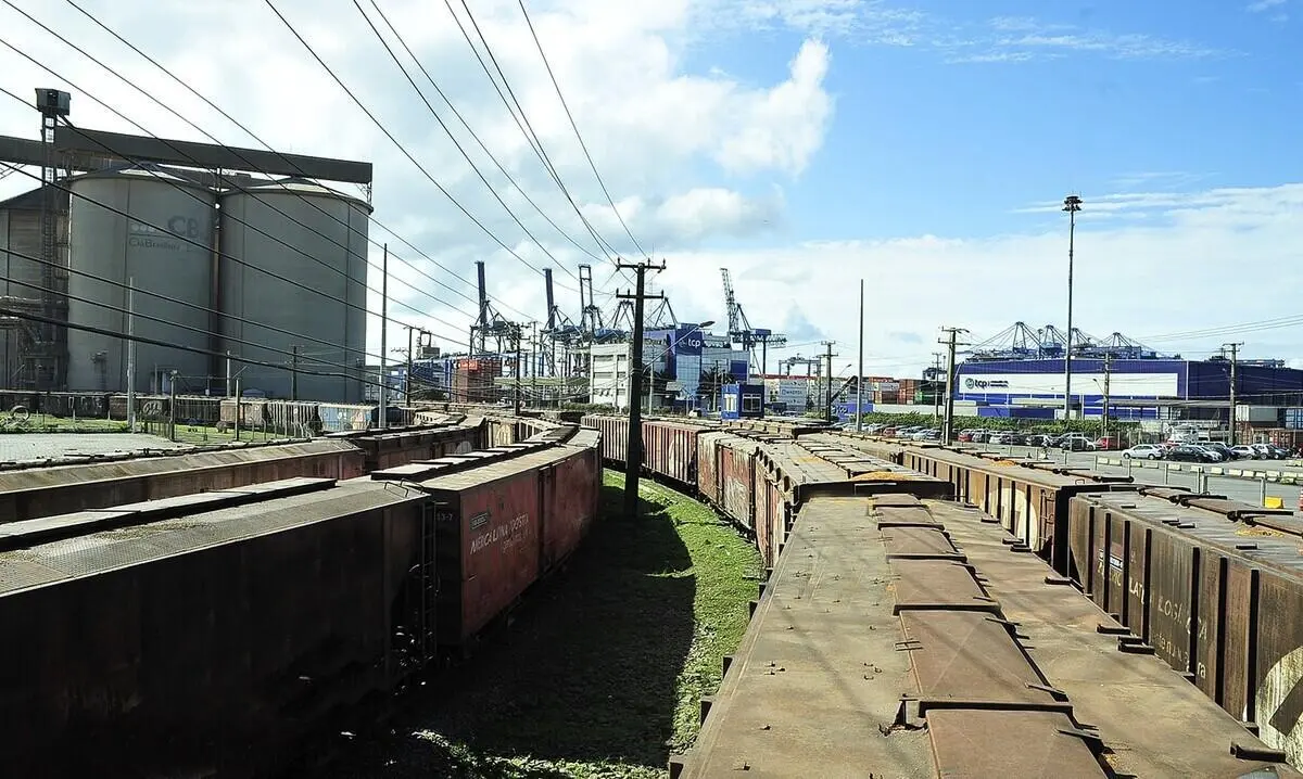 trem, rumo, trem, porto