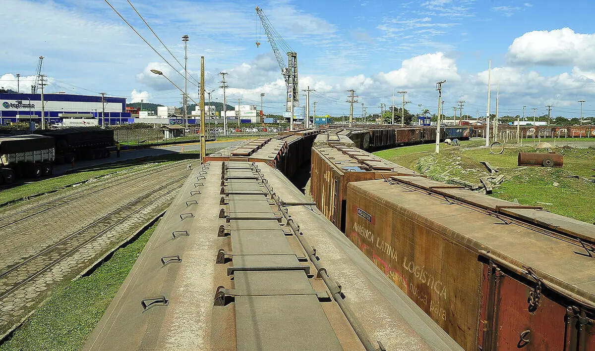 trem, rumo, trem, porto