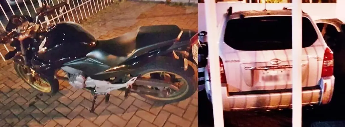Carro e moto foram entregues na Delegacia Cidadã