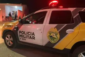 Polícia Militar em atendimento a ocorrência. Foto: Diogo Monteiro/JB Litoral