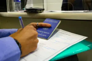 carteira, agência trabalhador