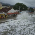 chuva, ondas, mar, ressaca, amau tempo