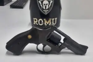 Na abordagem ao suspeito foi apreendido revolver com numeração suprimida