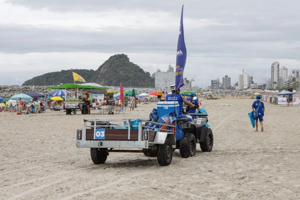 limpeza praias sanepar