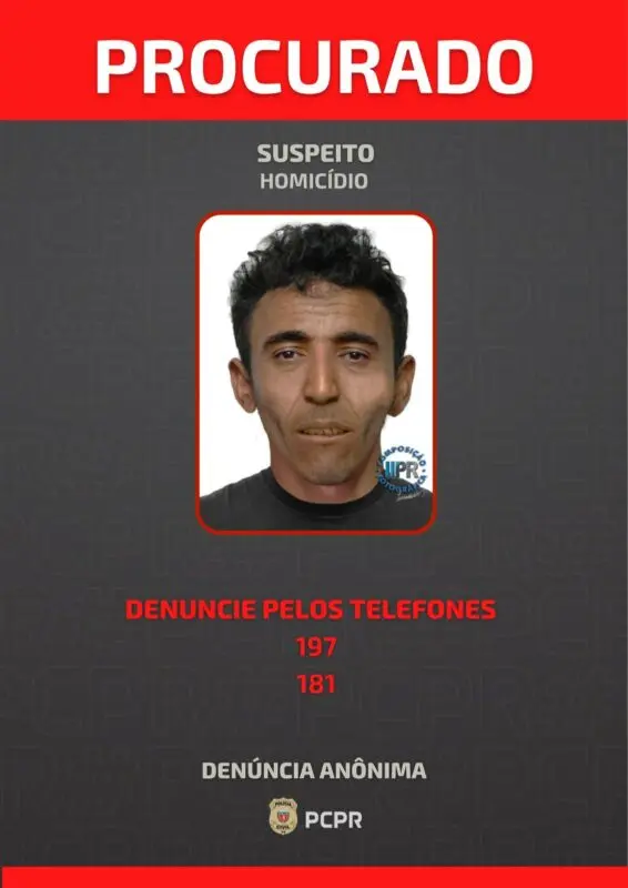 Um retrato falado de um terceiro envolvido no crime foi divulgado pela Polícia Civil.