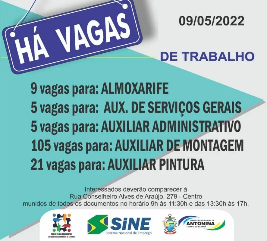 agência do trabalhador de Antonina