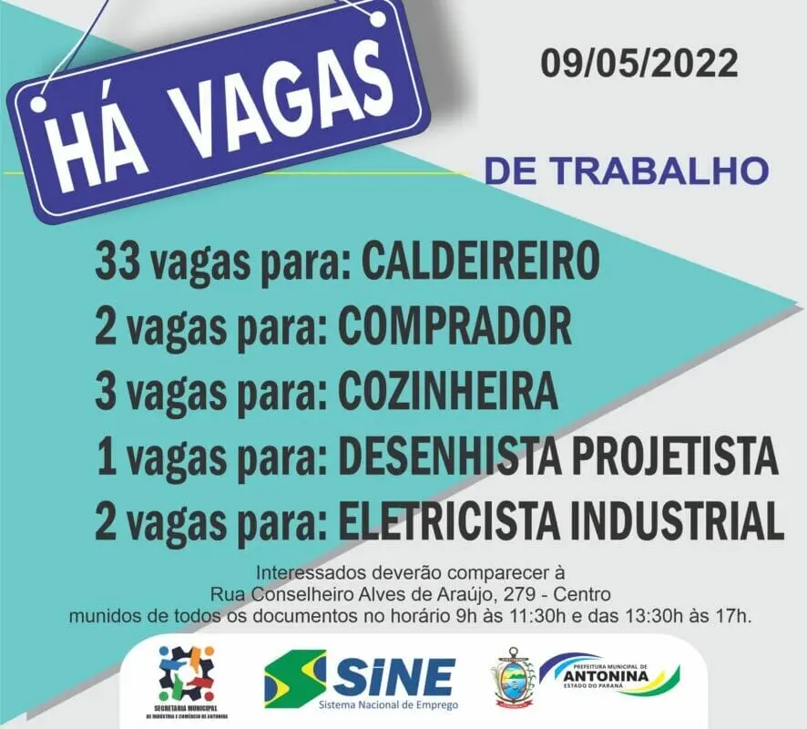 agência do trabalhador de Antonina