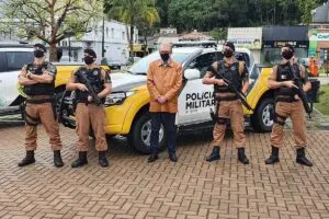 Novos veículos foram entregues na sede da 3ª Companhia, em Guaratuba