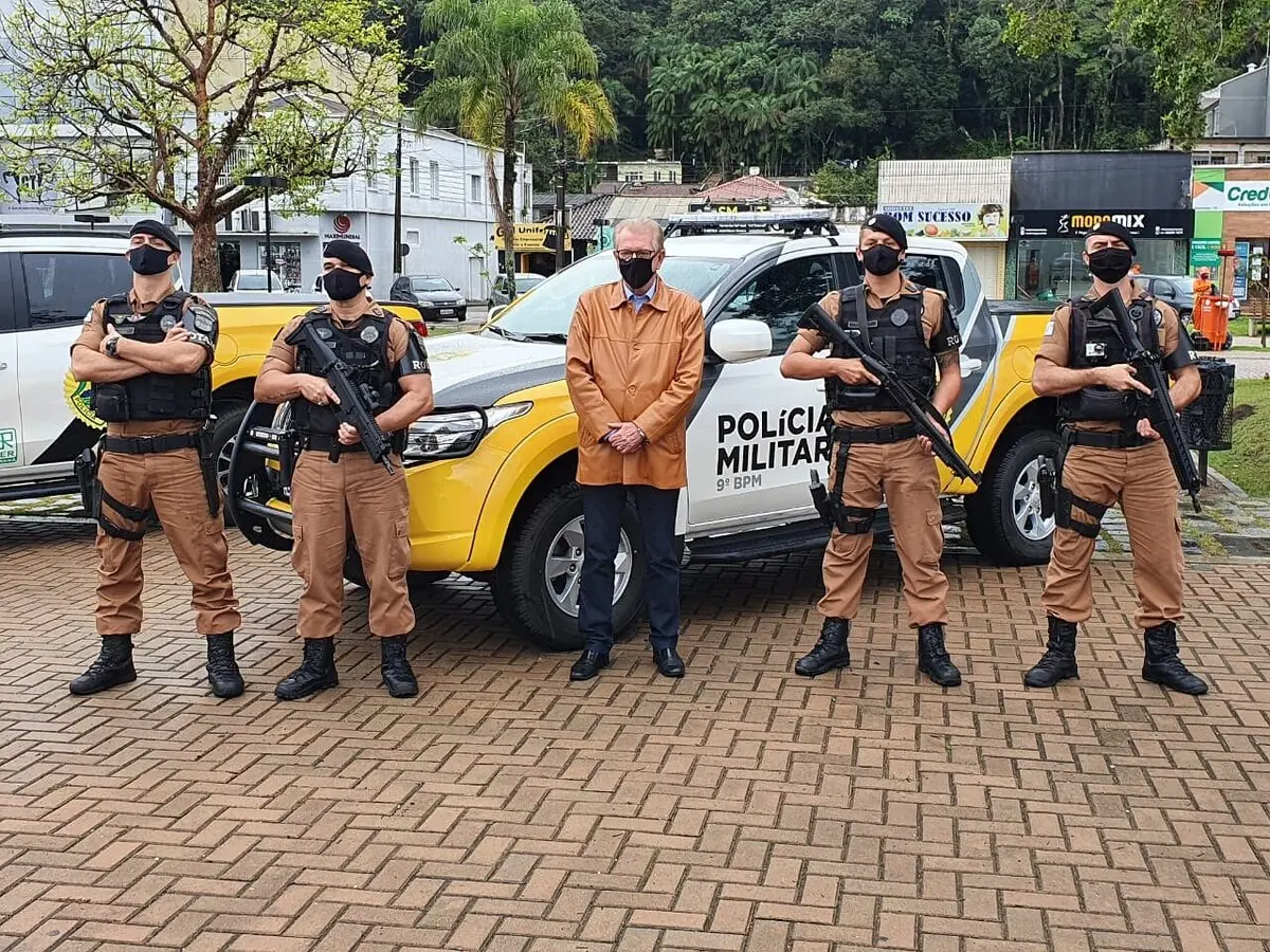 Novos veículos foram entregues na sede da 3ª Companhia, em Guaratuba