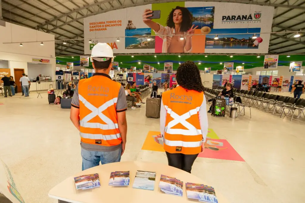Além disso, a empresa também está coordenando as atividades operacionais de embarque e desembarque de passageiros e bagagens no receptivo localizado no complexo Mega Rocio. Foto: Divulgação
