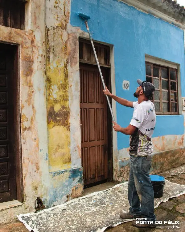 Foto 4 – Outra ação voltada à comunidade está em andamento. Recentemente, o PPF firmou parceria com a Prefeitura de Antonina para a revitalização do centro histórico da cidade.