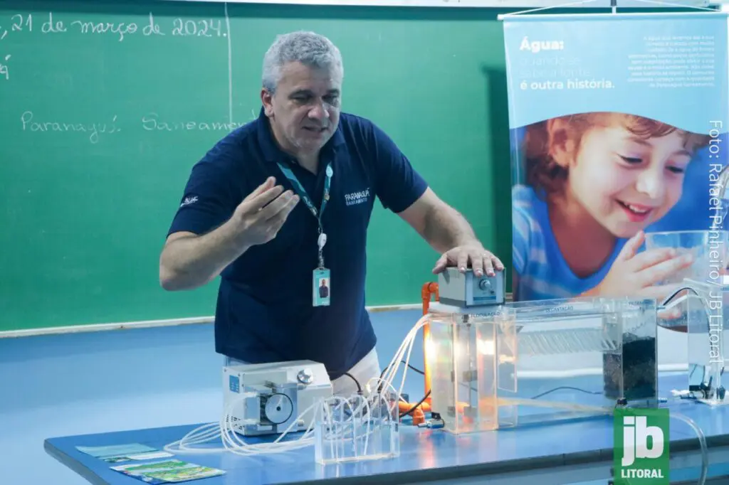 projeto 'Você no Saneamento' leva educação sobre água e saneamento às escolas de Paranaguá