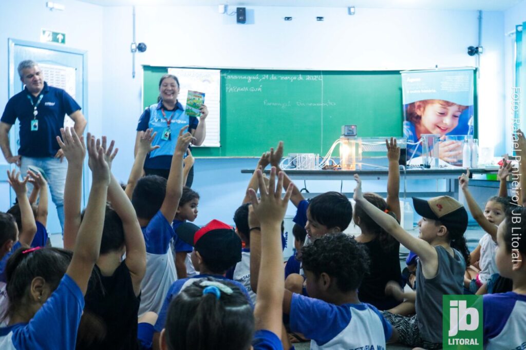 Trazendo consciência desde a infância: projeto 'Você no Saneamento' leva educação sobre água e saneamento às escolas de Paranaguá