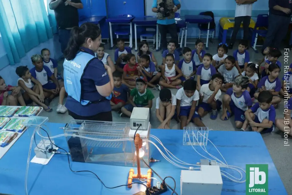 projeto 'Você no Saneamento' leva educação sobre água e saneamento às escolas de Paranaguá