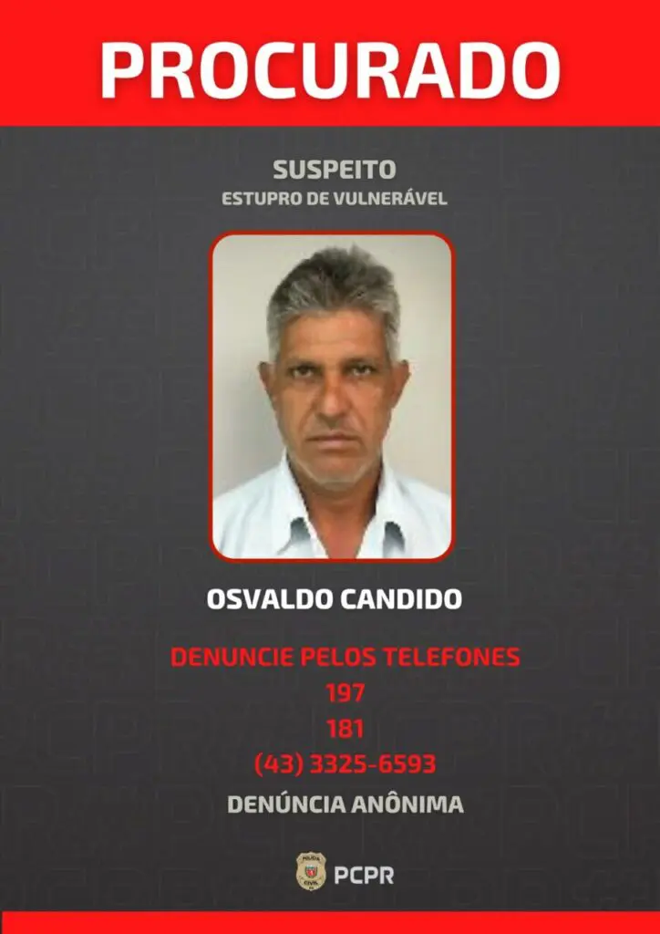 Procurado por estupro de vulnerável