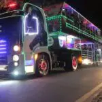 Carreta Furacão é animada por músicas e personagens, enquanto percorre pela cidade. Foto: Divulgação