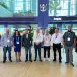 Comitiva paranaense, composta por autoridades estaduais e portuárias, participou do evento internacional Seatrade Cruise Global 2024, em Miami, nos Estados Unidos, neste mês. Foto: SETU-PR