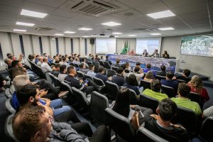 Na semana passada, a Portos do Paraná reuniu a comunidade portuária no Palácio Taguaré para apresentar as premissas do plano e as etapas do processo. Foto: Cláudio Neves/Portos do Paraná