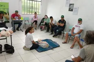 O treinamento é realizado em dois dias, com módulos teóricos e práticos. Foto: Divulgação