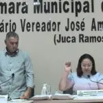 A presidente da Casa de Leis, Luciane Coelho, e o vereador Eloi Nogueira foram dois dos quatro parlamentares que votaram contrários à aprovação do novo PDM, em abril. Foto: Divulgação/Câmara de Vereadores