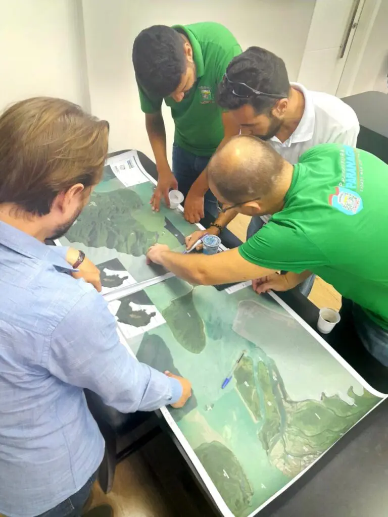 Nas reuniões, foram identificadas algumas ameaças, vulnerabilidades da população e áreas prioritárias para o mapeamento. Foto: Divulgação