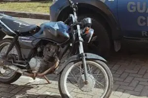 GCM recupera motocicleta furtada em Paranaguá