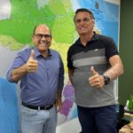 O pré-candidato, Arnaldo Maranhão (PL), encontrou o ex-presidente Jair Bolsonaro (PL) em Brasília. Foto: Reprodução