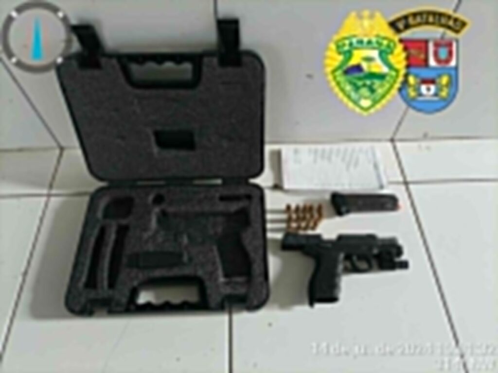 Apreensão arma de fogo em Antonina 1