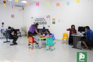 Em quatro anos de funcionamento, o Centro de Autismo já atendeu mais de 3.260 crianças e jovens. O espaço fica localizado na SEMI. Foto: Juan Lima/JB Litoral