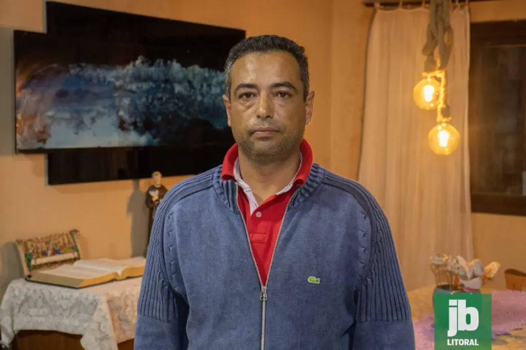 Leandro José Bender, 40 anos, também encontrou na Casa Betânia a oportunidade de recomeçar. Vindo de Pontal do Paraná, ele está há um mês morando no local. Foto: Juan Lima/JB Litoral
