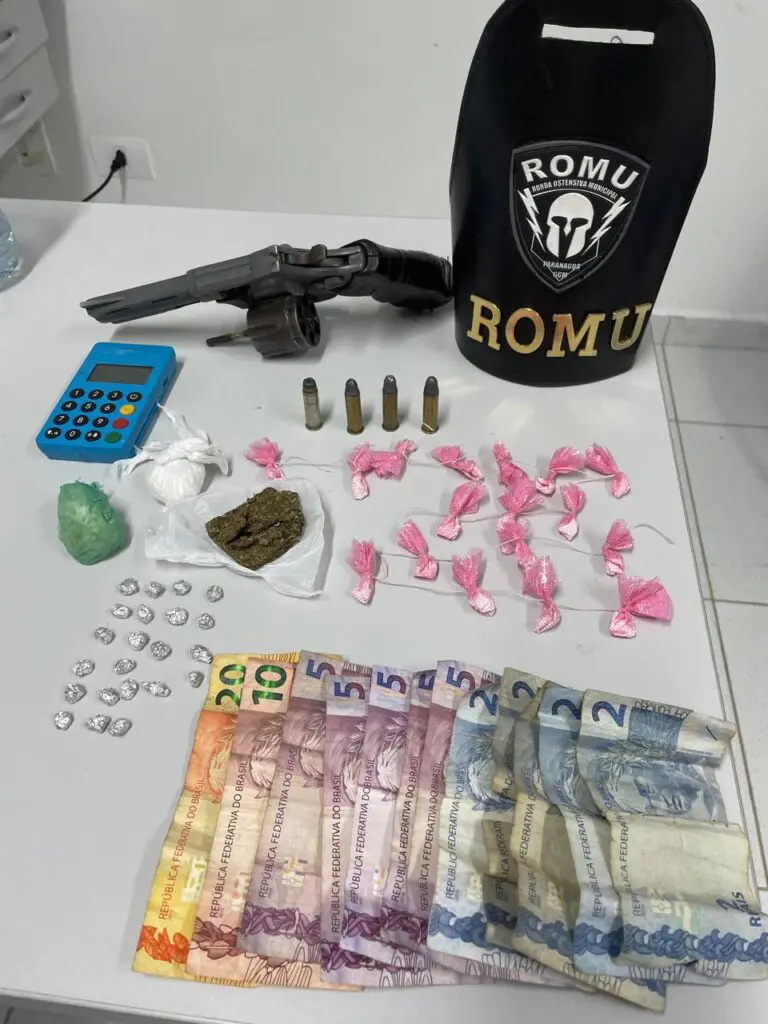 GCM-apreende-drogas-e-arma-de-fogo-na-Ilha-dos-Valadares