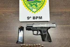Apreensão de pistola em Matinhos