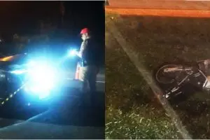 Colisão entre carro e moto na PR-407